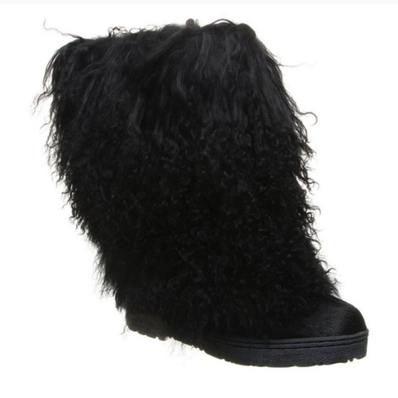 Super Cute Bearpaw Mongolian Fur Boots☀️NIB☀️FREE SHIPPING☀️ - Picture 2 of 7